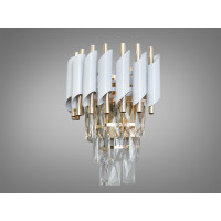 Хрустальное бра в зал Diasha 9001-2W-WH+SGD