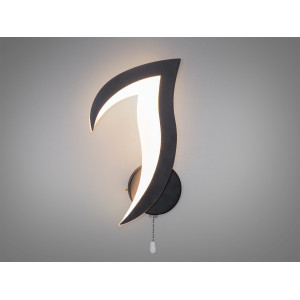 Оригінальний світлодіодний настінний світильник, 12 Вт, чорний Diasha 8146/1BK