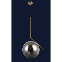 Светильник люстра подвесная в стиле лофт шар Levistella 9163817-1 BRZ+BK