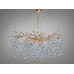 Дизайнерська підвісна кришталева люстра, 10 ламп, хром Diasha 608-760G