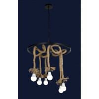 Люстра лофт c канатами Levistella 910632-6 BK