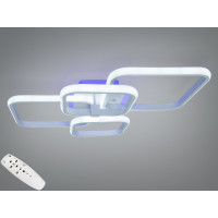 Стельова LED люстра Квадрати біла 85W димер Diasha 2525/4WHLED3colordimmer