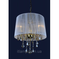 Люстра в спальню абажурная Levistella 7204003GD-3GD WHITE