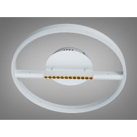 Стельова LED люстра 3 кільця 60Вт матовий хром Diasha 2533WHdimmer
