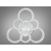 Стельова світлодіодна люстра з пультом, димером, підсвіткою, 110W Diasha 2203/3+3WHLED3colordimmer