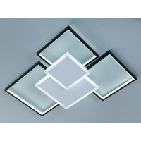 Світлодіодна стельова люстра білий чорний 100 Вт Diasha MX2250/3WH+BK