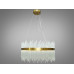 Вишукана підвісна кришталева світлодіодна золота люстра, 30 Вт Diasha Q802/600GD