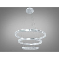 Підвісна LED люстра кільця біла 220 Вт 38-40 м² Diasha D9711/800+600+400WH