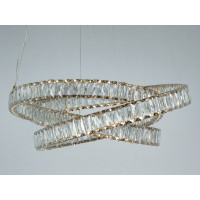 LED люстра підвіс золото 92 Вт з пультом Diasha D8875/600G