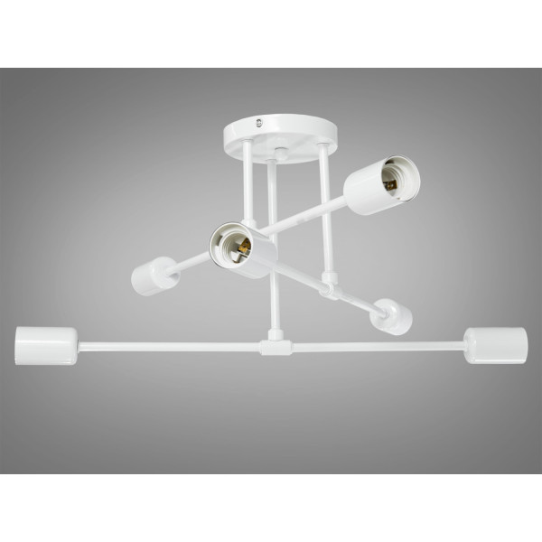 Стильна люстра у стилі Loft на 6 ламп, біла Diasha XL2039-6WH Стильна люстра у стилі Loft на 6 ламп, біла Diasha XL2039-6WH