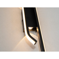 Лінійне світлодіодне бра на стіну, 30W, чорний Diasha 1624/600BK