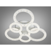 Стельова світлодіодна люстра з пультом, димером, підсвіткою, 110W Diasha 2203/3+3WHLED3colordimmer