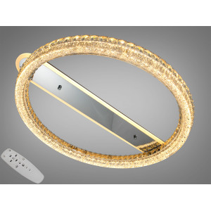 Люстра стельова LED кришталева хром 140W пульт Diasha MX6027/600HR