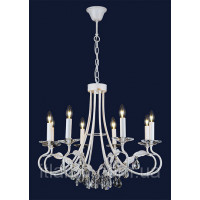 Нежная белая классика с золотом 8 ламп Levistella 750MD96617-8 WH+GD Нежная белая классика с золотом 8 ламп Levistella 750MD96617-8 WH+GD