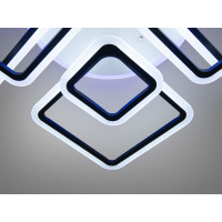 Стельова світлодіодна люстра з димером та LED підсвічуванням, 180 Вт Diasha A8160/8BKLED3colordimmer