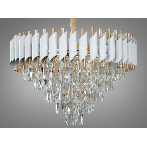 Підвісна люстра Diasha білий золото 8xE14 Diasha N9001-600WH+SGD