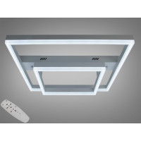 Стельова LED люстра 3 кільця 60Вт матовий хром Diasha 2547WHdimmer