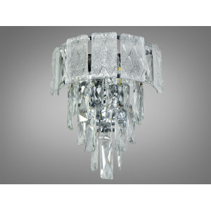 Чудовий настінний світильник з кришталю на 2 лампи, золото Diasha 327-BCH