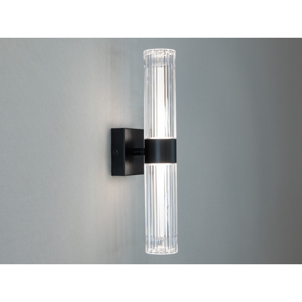 Дизайнерське світлодіодне бра в залу, 5 Вт, чорний Diasha F3018BK