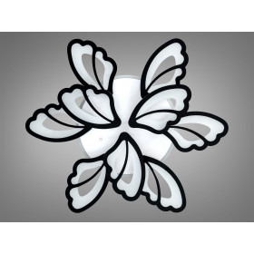 Стельова люстра LED біла 50Вт пульт 3 модулі Diasha 8166/6+3BKLED3colordimmer