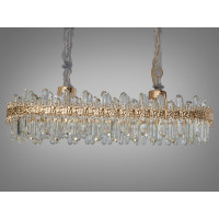 Люстра хрустальная в гостинную 80Вт Diasha D889-900x300G