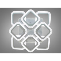 Люстра LED 8060 сіра 110Вт 8 плафонів пульт Diasha AS8060/4+4GRLED3colordimmer
