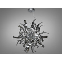 Люстра в сучасному стилі Loft для дому, кафе, колір хром, на 12 ламп Diasha 1110-8HR