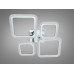 Стельова люстра LED чорна 85W 5 модулів 2+2 диммер Diasha A8170/2+2HRLED3colordimmer