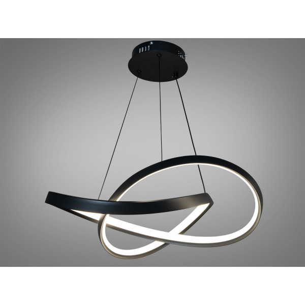 Підвісна світлодіодна люстра для кабінету, 80W, біла Diasha 7539/500BK Підвісна світлодіодна люстра для кабінету, 80W, біла Diasha 7539/500BK