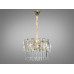 Вишукана кришталева люстра на 6 ламп, люстри золото Diasha 830/400GD