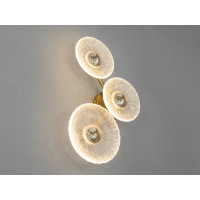 Приліжковий настінний Led світильник лофт, 6 Вт, золото Diasha F3827