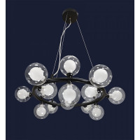Люстра в спальню в стиле лофт Levistella 761J2029-15 BK+CLWH
