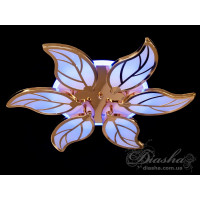 Світлодіодна люстра смарт світильник з пультом dimmer, 105W, золото Diasha 8028/6GLED3colordimmer