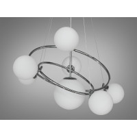Дизайнерська люстра підвіс в стилі Loft - "Бульбашки", 7 ламп, хром Diasha LQ7048/7ACH