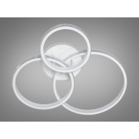 Дизайнерська пристельова LED люстра з пультом, диммером, 100W, біла Diasha 2370WHLED3colordimmer