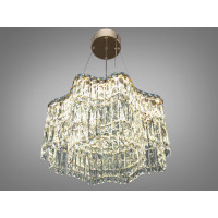 Підвісна кришталева люстра LED золото 68Вт Diasha 576/500G