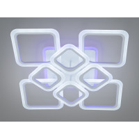 Світлодіодна люстра смарт світильник з пультом, диммером, 145W, біла Diasha HA8060/4+4WHLED3colordimmer