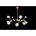 Люстра молекула в стиле лофт Linisoln 6083-15 GD