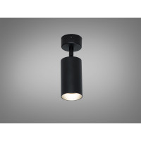 Накладний чорний циліндричний точковий світильник направленого світла Diasha XPB-1