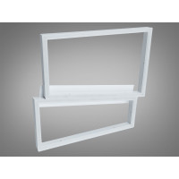 Стельова LED люстра 3 кільця 60Вт матовий хром Diasha 2552WHdimmer