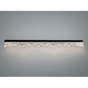 Настінний LED світильник бра-планка чорний 20Вт Diasha 8057/800BK