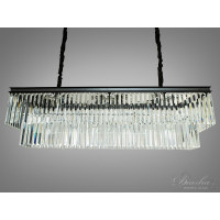 Современная хрустальная люстра для зала спальни гостиной Diasha 1077-1000x300BK 