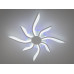 Стельова led люстра кільця з пультом, диммером, підсвіткою, 40W, біла Diasha 2480/4+4WHLED3colordimmer