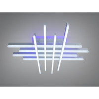 Стельова LED люстра біла 136 Вт пульт димер підсвітка Diasha 7012WHLED3colordimmer