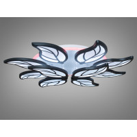 Унікальна LED люстра з пультом, підсвічуванням, 180 Вт, чорний Diasha 8028/8+4BKLED3colordimmer