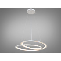 Сучасна підвісна світлодіодна біла люстра, 80W Diasha 6113/600WH