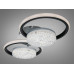 Люстра LED кільця біла чорна 58W димер 2+2 Diasha 2561WH+BKDIMMER