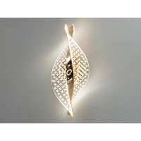 Оригінальний світлодіодний світильник на стіну, 6Вт, золото Diasha F3851-5