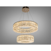 Підвісна люстра LED 8693-600+400GD золото 85Вт Diasha 8693-600+400GD