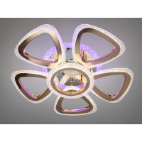 Стельова люстра з диммером, підсвічуванням і MP3, 150W Diasha J620/5+1HR+GMP3LED3colordimmer